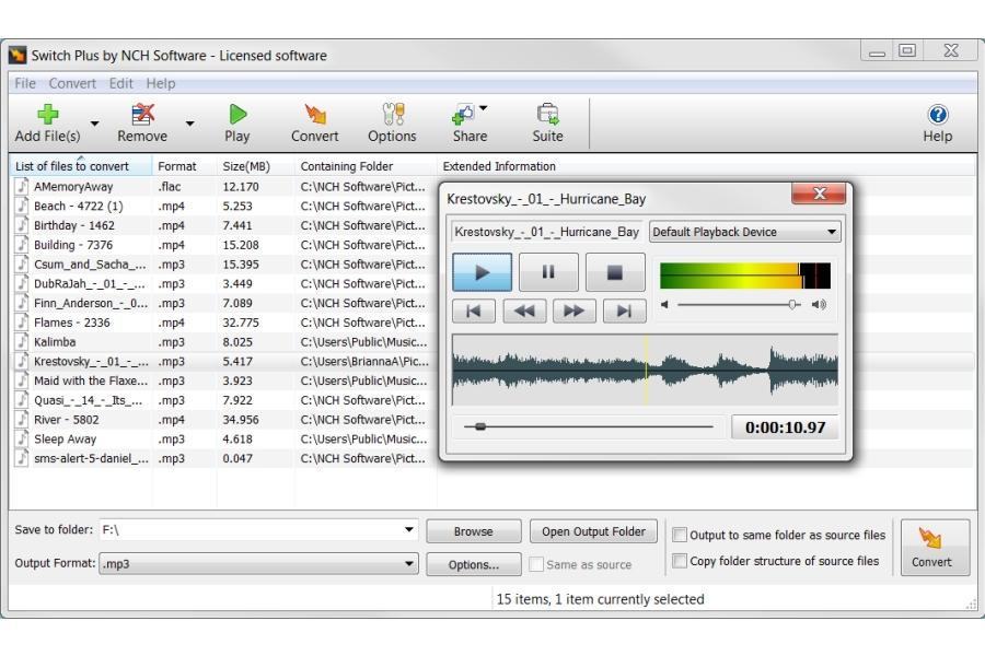 switch sound file converter portable